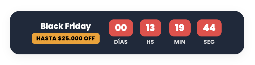 Countdown Black Friday