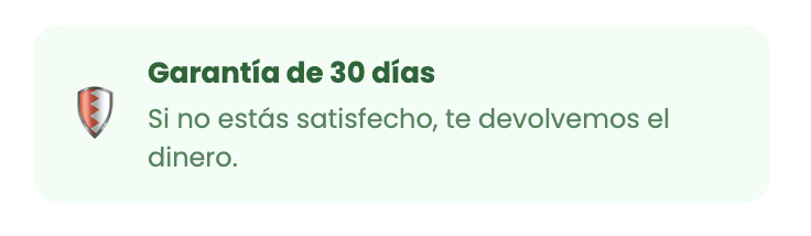 Garantía de 30 días